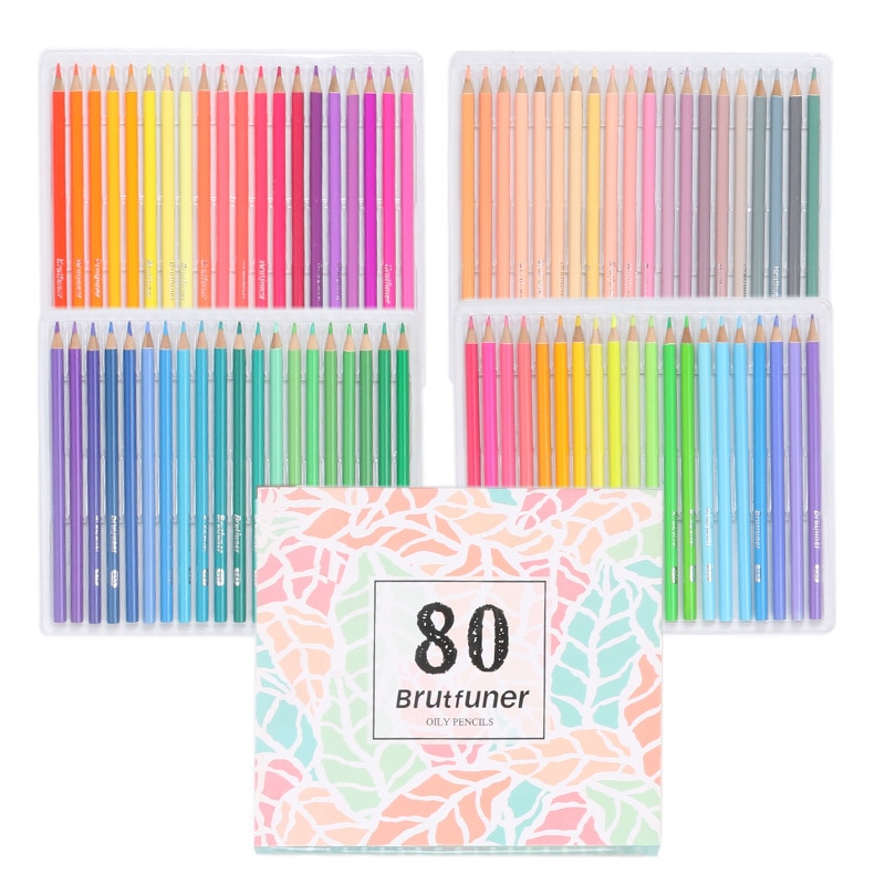 80 Color Macaron Color Pencil Set Professional Draw..